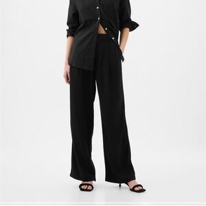 High waisted linen trouser GAP